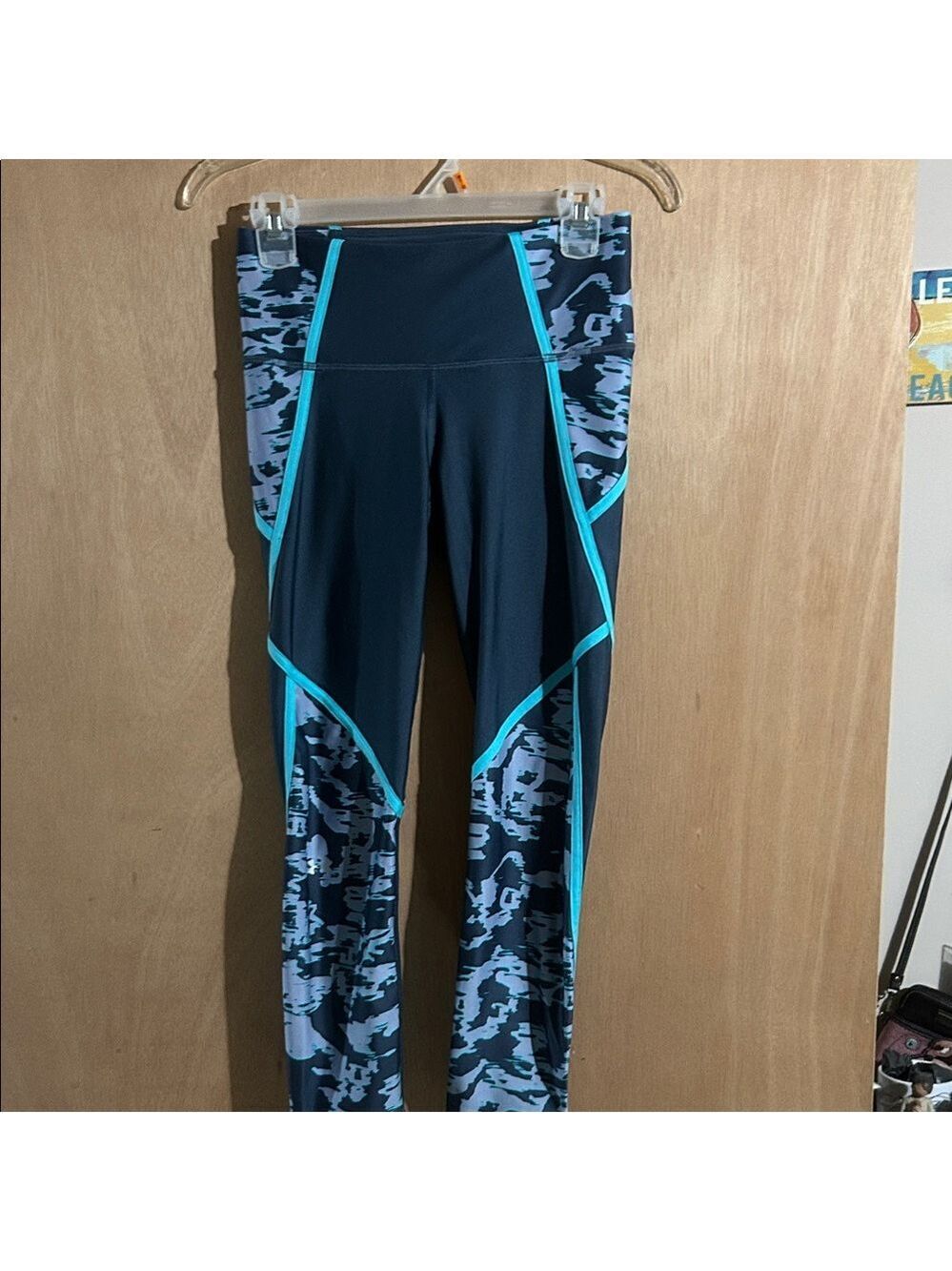 Under Armour Dark Blue and Gray Compression Leggings